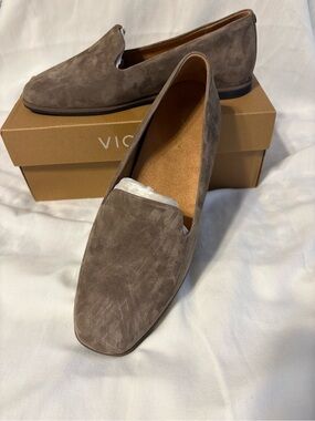 Vionic Willa 2.0 Women's Driftwood Suede Slip-On Loafers